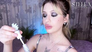 Lips Fetish Glitter Gloss Tease with My Obese Lips