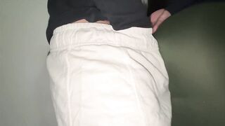 Large-butt Woman Touches a Stranger's Wang