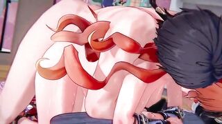 Wuthering Waves - Aogusita Vehement Hardcore Sex with Rover - CG Manga Animation