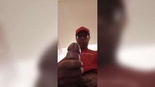 BBC STROKING IN VIDEO THEATER WATER CLOSET STALL