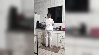 The Maid Got Drilled in the Booty in the Kitchen During the time that Washing the Dishes