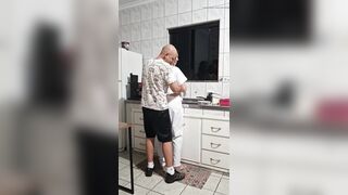 The Maid Got Drilled in the Booty in the Kitchen During the time that Washing the Dishes