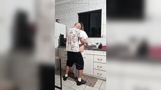 The Maid Got Drilled in the Booty in the Kitchen During the time that Washing the Dishes