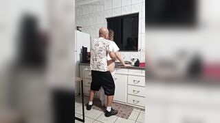 The Maid Got Drilled in the Booty in the Kitchen During the time that Washing the Dishes