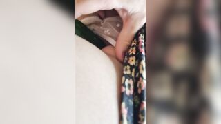 Hawt gal is banging by cucumber rin a park