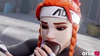 Brigitte 1st Date Gone Wrong Large Ebony Weenie Anal Creampie - Overwatch CG Porn Animation