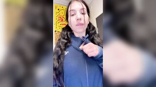 alessia green. cute cutie screams during intensive cum hits. hard blow job session with petite breasts