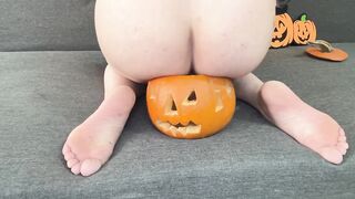 Undressed Pumpkin Fart Explosion - Halloween Gas Bomb Fetish