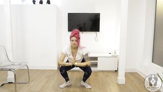Yoga Training Warmup Jumping Jacks Skipping Rope Large Breasts