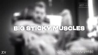 Sticky Muscle Dudes Day 85 Preview, AI-Generated Muscle Lads, Large Weenies, Large Cum Loads