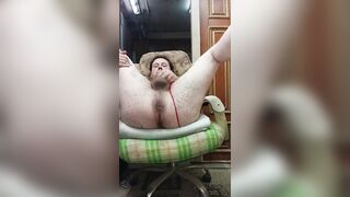 Russian homosexual stud with a giant butt and a tiny jock masturbates on camera!