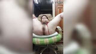 Russian homosexual stud with a giant butt and a tiny jock masturbates on camera!