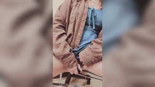 I use my Sex tool to have a giant climax in public