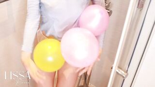 I Masturbate and Explode Water Balloons on My Body in the Shower