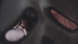 Mr. Ghostface sneaks up on Cara May trailer
