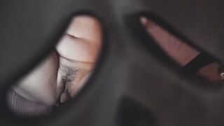 Mr. Ghostface sneaks up on Cara May trailer