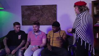 Hawt atmosphere behind the scenes of a homo porn film (FULL VERSION ON RED)