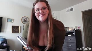 After hours with big beautiful woman trainer POV fellatio and sex