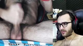 Look at these eyes! Homosexual Argentinian masturbating and ejaculating a massive load, hirsute amateur...