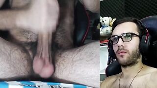 Look at these eyes! Homosexual Argentinian masturbating and ejaculating a massive load, hirsute amateur...