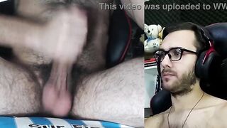 Look at these eyes! Homosexual Argentinian masturbating and ejaculating a massive load, hirsute amateur...