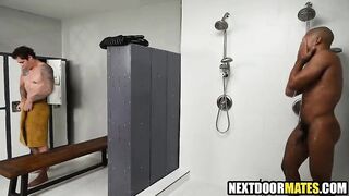 Lockerroom Interracial Homosexual Sex