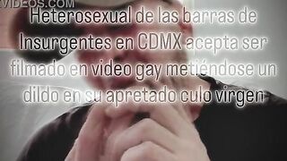 A heterosexual guy from the insurgent bars in Mexico Town is convinced to let himself be filmed in a homo movie scene as a compliant doxy inserting a sex toy into his constricted virgin booty