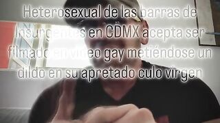 A heterosexual guy from the insurgent bars in Mexico Town is convinced to let himself be filmed in a homo movie scene as a compliant doxy inserting a sex toy into his constricted virgin booty