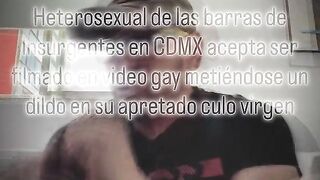 A heterosexual guy from the insurgent bars in Mexico Town is convinced to let himself be filmed in a homo movie scene as a compliant doxy inserting a sex toy into his constricted virgin booty