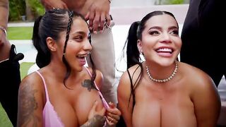 Yasmina Khan & Sara Retali: Hard Group sex