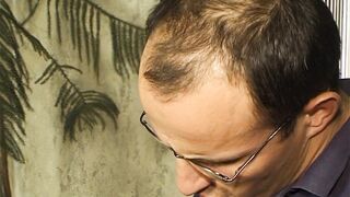 Excited Aged Brunette hair Fingers Unshaved Cunt to Climax