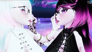 2 Lascivious Catgirls Screw U in an Extreme POV Trio