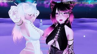 2 Lascivious Catgirls Screw U in an Extreme POV Trio