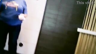 Large Breasts Cleaning Lady