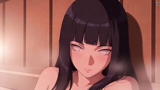 Hinata Hyuga Screws a Stranger in a Sexy Steamy Sauna! Naruto Hentai Story Manga AI-generated