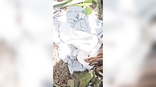 Screwing and ejaculating quickly inside my classmate's twat in the grassy thicket by the water's edge...