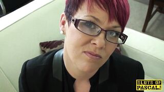Redhead british sub roughly drilled