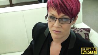 Redhead british sub roughly drilled