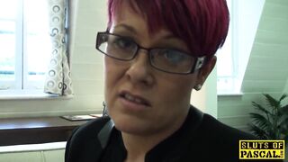 Redhead british sub roughly drilled