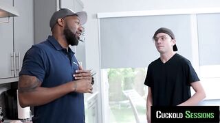 CUCKOLD SESSIONS - Sexy Wife Lizzie Love Bangs Maintenance Chap During the time that Cuck Watches