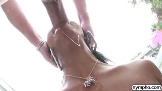 NYMPHO Black bombshell Nia Nacci gets booty banged