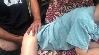 Extraordinary anal bang with unshaved dad in car