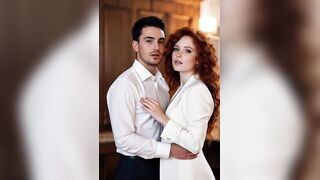 Melinda, Untamed Redhead in Silk, erotic (AI-generated)