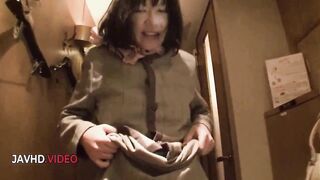 Older Kiyoe Majima Pleasures Her Curly Vagina with a Sextoy