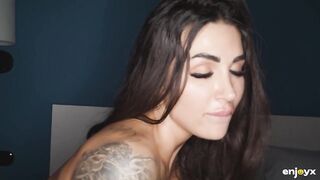 Breasty Spanish hotty Susy Gala lastly rides her old most good ally on his couch