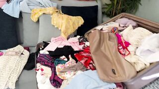 Highly Hawt Hot Cute Large Bazookas Cutie Leya Has Lots of Pants Underware Outfits to Try on with Nudity & Multiple Cameras