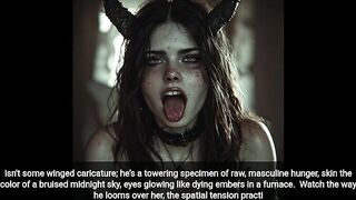 Devil dude bangs demonic eighteen year old Angel (voice oVer AI generated) horror porn