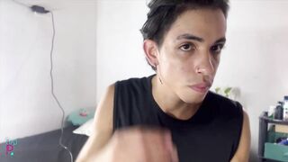 PASSIVE INDIVIDUAL INSERTS TOY WHILST INTENSELY MASTURBATING