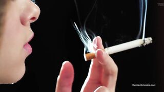 Ultra HD Russian Cutie Smokin' Cigarette Seaside