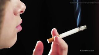 Ultra HD Russian Cutie Smokin' Cigarette Seaside